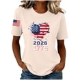 thumbnail image 2 of Afelkas 250th Anniversary Shirt for Women 4th of July Shirt Celebrate 250 Years 1776-2026 250th Birthday of America Patriotic Tee 250 Merchandise Crewneck Short Sleeve Top, 2 of 6