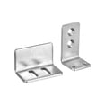 thumbnail image 4 of Unique Bargains Guide de Sol pour Porte de Grange, 2 Pcs Matériel de Porte Coulissante en Acier Inoxydable Support en U Réglable Design Affleurant (Argent), 4 of 6