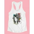 thumbnail image 3 of Girl With Decorative Hair. Tank Women -Image by Shutterstock, Female Medium, 3 of 4