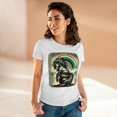 thumbnail image 4 of Strange and Cozy St. Patrick's Irish Unicorn Women's Cotton Tee, S - 3XL, 4 of 4