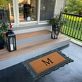 thumbnail image 4 of A1HC Natural Rubber & Coir 24x36 Monogrammed Doormat For Front Door, Anti-Shed Treated Durable Doormat for Outdoor Entrance, Heavy Duty, Low Profile, Easy to Clean, Long Lasting Front Porch Entry Rug, 4 of 7