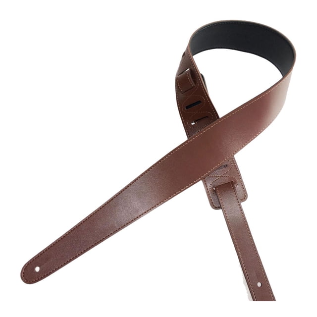 Bunblic Guitar Strap Guitar Accessories Portable Practical Replacement Lightweight PU Leather Professional Shoulder Strap Comfortable Light Brown
