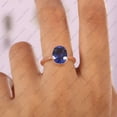 thumbnail image 4 of Oval Alexndrite Solitaire Ring, 925 Silver Ring, Stackable Ring, Anniversary Gift Ring Handmade Fine Ring Jewelry.Wedding Wear Ring. Gift For Her, 4 of 4