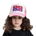 thumbnail image 2 of PAYOHTO Kids French Bulldogs & Footprints Paws Baseball Hat Back Adjustable Mesh Breathable Hats Pink Trucker Cap Outdoor Fishing Sun Caps for Boys or Girls ages 4-10, 2 of 9