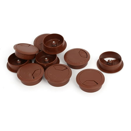 Computer Desk Plastic Round Grommet Wire Cable Hole Covers