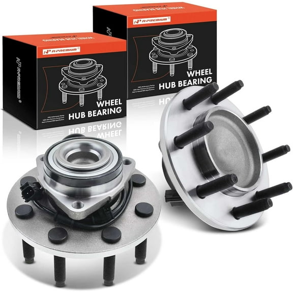A-Premium Pair [2] Front Wheel Bearing Hub Assembly Compatible with Dodge Ram 2500 3500 2003 2004 2005 RWD w/ABS 8-Lug