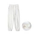 thumbnail image 4 of Zhuashum Baseball Pants Youth Boys 8-9 Years Summer Slim Leg Active Jogger Sweatpants With Pockets Warm Kids Trousers Solid Color Pants Comfortable Daily Wear White, 4 of 4