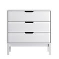 thumbnail image 5 of Flash Furniture Wooden 3-Drawer Dresser for Bedroom, Chest of Drawers for Kids in White, 5 of 10