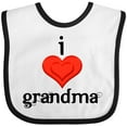 thumbnail image 3 of Inktastic I Love Grandma Boys or Girls Baby Bib, 3 of 4