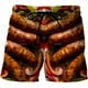 thumbnail image 3 of Pantalones cortos con estampado 3D de salchichas a la parrilla y comida gourmet para hombre y mujer, 3 of 5