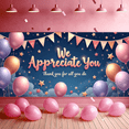 thumbnail image 7 of Decorative Design Appreciation Banner Colorful Balloons Star Theme Thank You for Office Party Team Event Employee Recognition, 7 of 7