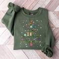 thumbnail image 2 of Crochet & Knitting Christmas Tree Sweatshirt, Funny Craft Lover Gift, Christmas Lights Sweatshirt, Christmas Tree Shirt for Women and Men, 2 of 3