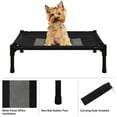 thumbnail image 3 of PETMAKER 24.5x18.5 Elevated Dog Bed - Indoor/Outdoor Cot for Pets (Black), 3 of 9