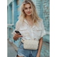 thumbnail image 3 of Bagsmart Womens' Fanny Pack, Lightweight Crossbody Belt Bag with Two Ways to Wear, Adjustable Strap, Fashion Waist Pack for Travel Workout, Beige, 3 of 9