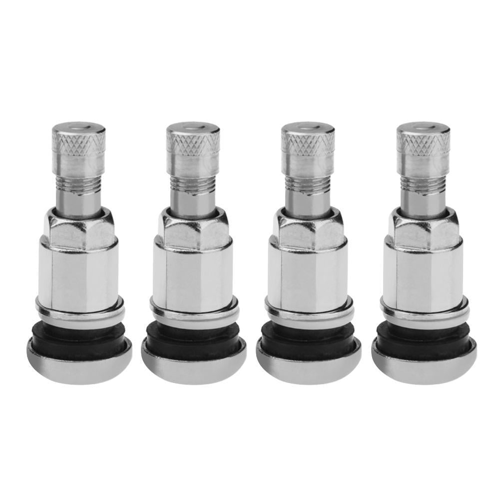 4x Aluminum Bolt-in Car Motorcycle Tubeless Wheel Tire Valve Stems With Dust Cap 4x Aluminum Bolt-in Car Motorcycle Tubeless Wheel Tire Valve Stems With Dust Cap