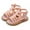 Pink, variant on Little Girls Shoes Girls Breathable Shoes Children's Fashion Soft Soled Sports Shoes Open Toed Roman High Top Sandals (1 9 Years Old)