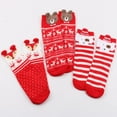 thumbnail image 6 of Xmarks Christmas Socks for Women, Xmas Knit Crew Socks Holiday Warm Soft Winter Gift Santa Claus Novelty Socks, 6 of 6