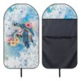 thumbnail image 5 of KUIFORTI Turtle Flower Car Seat Cover Protector Front Seats for Cars, Trucks, SUVs Soft Car Sport Towel Seat Cushion Waterproof for Gym Workout Beach Hiking, 5 of 7