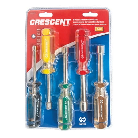

Crescent SAE Acetate Acetate Nutdriver Set 6-3/4 in. L 5 pc