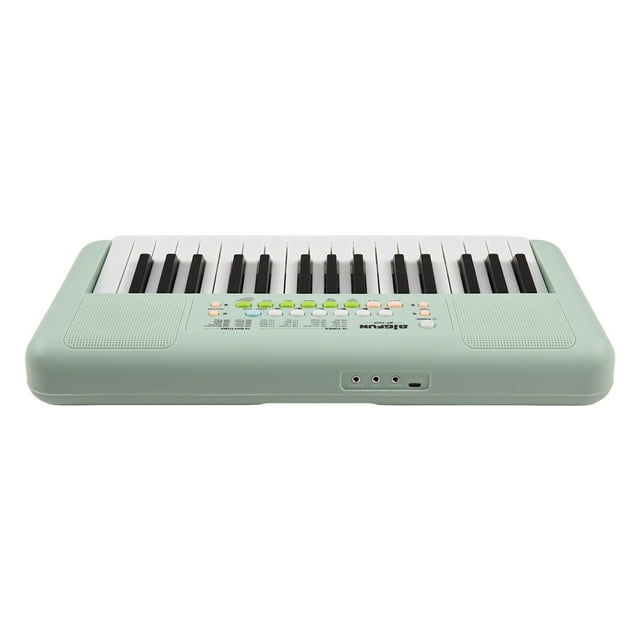 Electronic 32 Key Electronic Keyboard Piano 16 Tones 10 Rhythms 10 Demos Dual Speaker Musical Instrument with Microphone Dual Power Mode Portable Music Piano Keyboard for Beginners