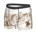 thumbnail image 2 of Kll Western Desert Cowboys Men'S Cotton Boxer Briefs Underwear-Large, 2 of 9