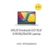 ASUS Vivobook 15.6” FHD PC Laptop, Intel i3-N305, 8GB, 256GB, Windows 11, Green Grey, E1504GA-WS34