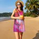 thumbnail image 3 of Easygdp Pig para Vestido Transpirable de Mujer, Vestido Suelto de Manga Corta con Pliegues y Bolsillos para el Verano, 3 of 7