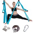 thumbnail image 1 of Juego completo de hamaca de yoga aérea de 6 asas, estilo no elástico, hamaca de fitness de gravedad inversa con extensión y placa para colgar, 1 of 6