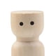 thumbnail image 3 of Muñeco de clavija de madera, arte en blanco, artesanía decorativa, figuras de personas de madera para pintar para escritorio, cafetería, decoraciones 45 cm x 18 cm Sunnimix Cuerpos de muñecas de clavijas de madera, 3 of 8