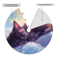thumbnail image 2 of Yiaed Colorful Cloud Sleeping Cat Print Christmas Tree Skirt , Tree SkirtsTree Mat for Christmas Winter Holiday Indoor Decorations-48", 2 of 7