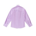 thumbnail image 2 of Boys Formal Long Sleeve Solid Color Dress Shirt，with Tie,Purple，Sizes 4-16, 2 of 5