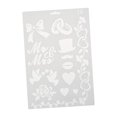 thumbnail image 3 of facefd Drawing Template Plastic Ruler Stencil DIY Painting Board Hollow Album Decor, No.12, 3 of 4