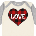 thumbnail image 4 of Inktastic Valentine Buffalo Plaid Love Boys or Girls Long Sleeve Baby Bodysuit, 4 of 5