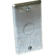 RACO 861 Handy Box Cover 4-3/16 in L 2-5/16 in W Galvanized Steel For 4 x 2 in Handy Boxes