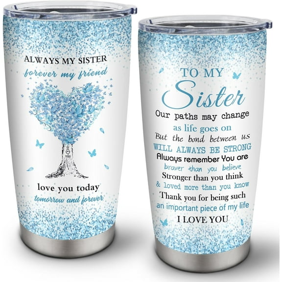 Sister Gifts, Sisters Gifts From Sister, Sister Gift Tumbler 20oz, Birthday Gift For Sister, Big Sister Gift, Gift For Sister, Best Sister Gift, Funny Sister Gifts, Soul Sister Gifts For Women