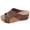 Brown, variant on Women's D𝗋essy We𝖽ge Sandals Round Open Toe Clogs Sandles Casual Vacation Beac𝗁 Slides Summer Fashion Crisscross Strap Sandal Comfortable Wide Width Shoes