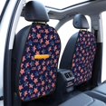 thumbnail image 3 of Pofeuu American Stars Print 2 Pack PU Leather Kick Mat Back Seat Protector, Universal Car Seat Back Organizer, Waterproof Backseat Protector For Most Car, 3 of 8
