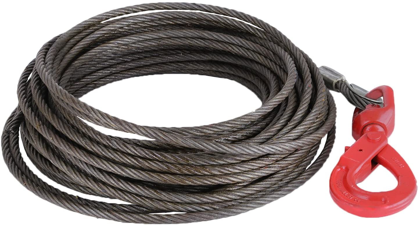 VEVOR Winch Cable 3/8Inch x 100Ft Replacement Wire Rope 4400LBS Fiber
