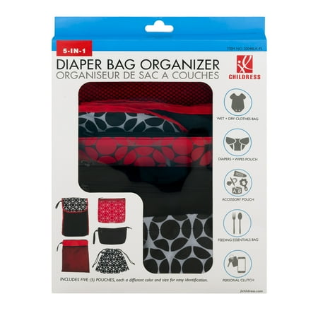 Childress 5-IN-1 Diaper Bag Organizer, 5.0 CT