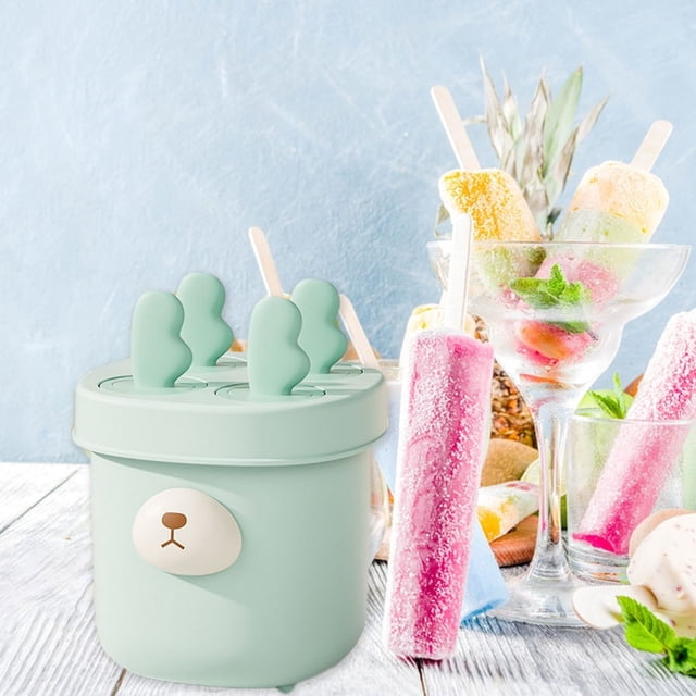 Herramientas de cocina Kojanyu,molde para helado 4 en 1,máquina para hacer paletas y helados caseros con tapa,herramienta para preparar postres congelados en el hogar