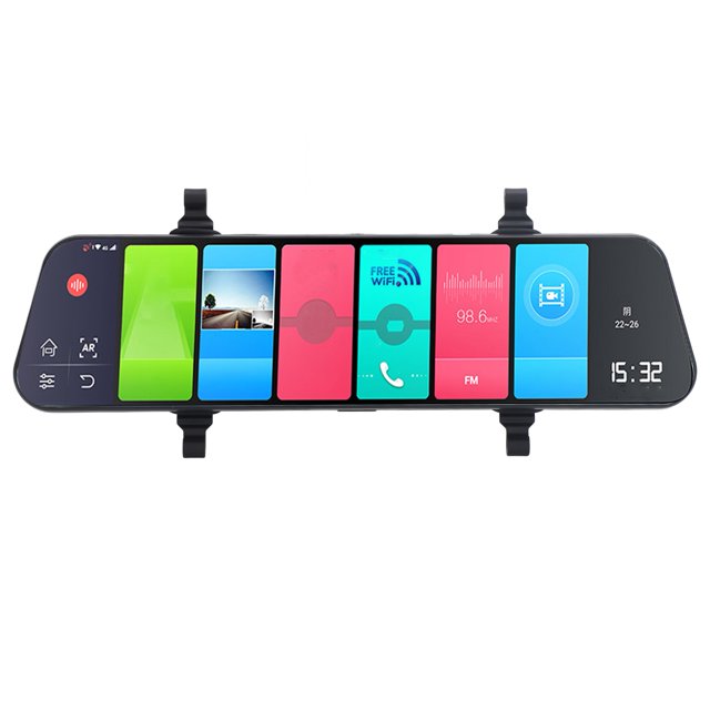 Grabador de Video ANGGREK Espejo Retrovisor Cámara de Salpicadero 12 Pulgadas Gran Angular 120 4G WiFi