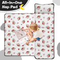 thumbnail image 4 of Pioneer Flower Floral Print Pattern Teens Toddler Nap Mat with Pillow, Sleeping Mat Bag for Preschool Daycare 59"x22", 4 of 6