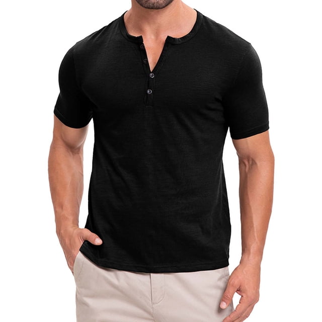 pstuiky camisetas de manga corta para hombre, Camisa casual de manga corta para hombre, estilo bolos vintage, estilo playero cubano, con botones, para verano camisas casuales para hombre l