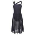 thumbnail image 4 of Oyolan Robe de Danse Ballet Sans Manches en Maille Transparente pour Filles, Tenue de Performance, Noir 12, 4 of 7