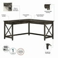 thumbnail image 4 of Bush Furniture Key West 60W L Shaped Desk in Dark Gray Hickory, 4 of 9