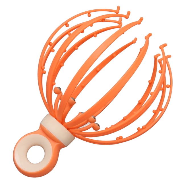 Masajeador de cabeza antiestrés, masajeador de cabeza con forma de pulpo, masajeador de cuero cabelludo portátil antiestrés, masajeador de cabeza portátil, tecnología de vanguardia