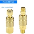 thumbnail image 5 of Conexiones para Manguera de Aire 1/4 Pulgada NPT, Conexión Rápida Compresor Aire, Acoplador Universal y Kit Conector Industrial., 5 of 5