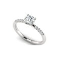 thumbnail image 3 of 1.00 Carat TW Women's Diamond Halo Engagement Rings in 10k White Gold, 3 of 5