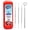 Cherry Red, variant on General Dental Tools, Dental Pick for Teeth Cleaning Tools – Plaque Remover for Teeth with Teeth Cleaning Kit - Stainless Steel Dental Mirror for Teeth, Scraper and Scaler, (Black)