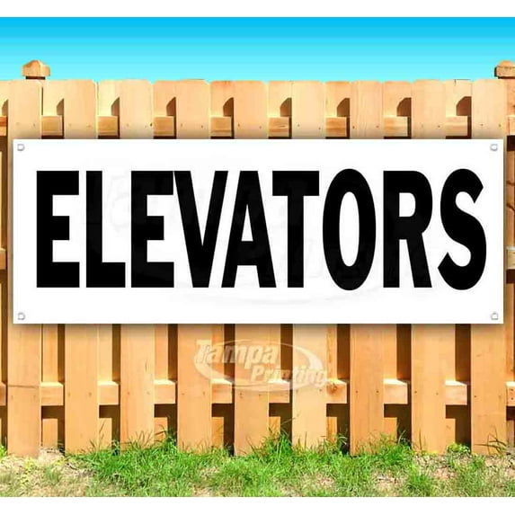 Elevators 13 oz Vinyl Banner With Metal Grommets